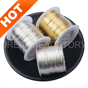 Wrapping Wire Bulk Supplies 14K Gold/ Silver Plated Jewelry/ Craft DIY Making Wire (Soft Wire 28/26/24/22/20 Gauge Sold by 1 Spool)