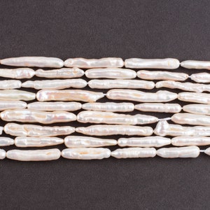 Long Stick Pearl Beads Natural Fresh Water Pearl Spike Beads for Necklace Bracelet Jewelry Making image 6