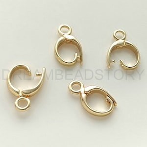 600 Fermagli A Clip Per Ciondoli - Set 6 Colori Oro Rosa, Argento E Altri | Per Collane, Bracciali E Creazioni Gioielli - Foto 2