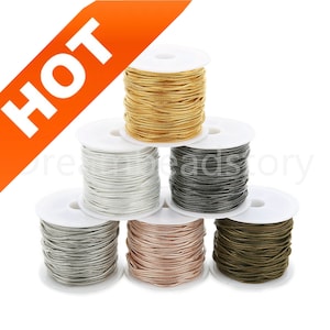 1-10 Spools Snake Chains/ 1.5mm Diamond Cut Round Snake Chain/ Bronze/ Gold/ Black Color Brass Square Chain for Necklace