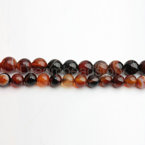 Plum Dragon Veins Agate Gemstone Round Beads For Jewelry Making 15/" 6mm 8mm 10mm