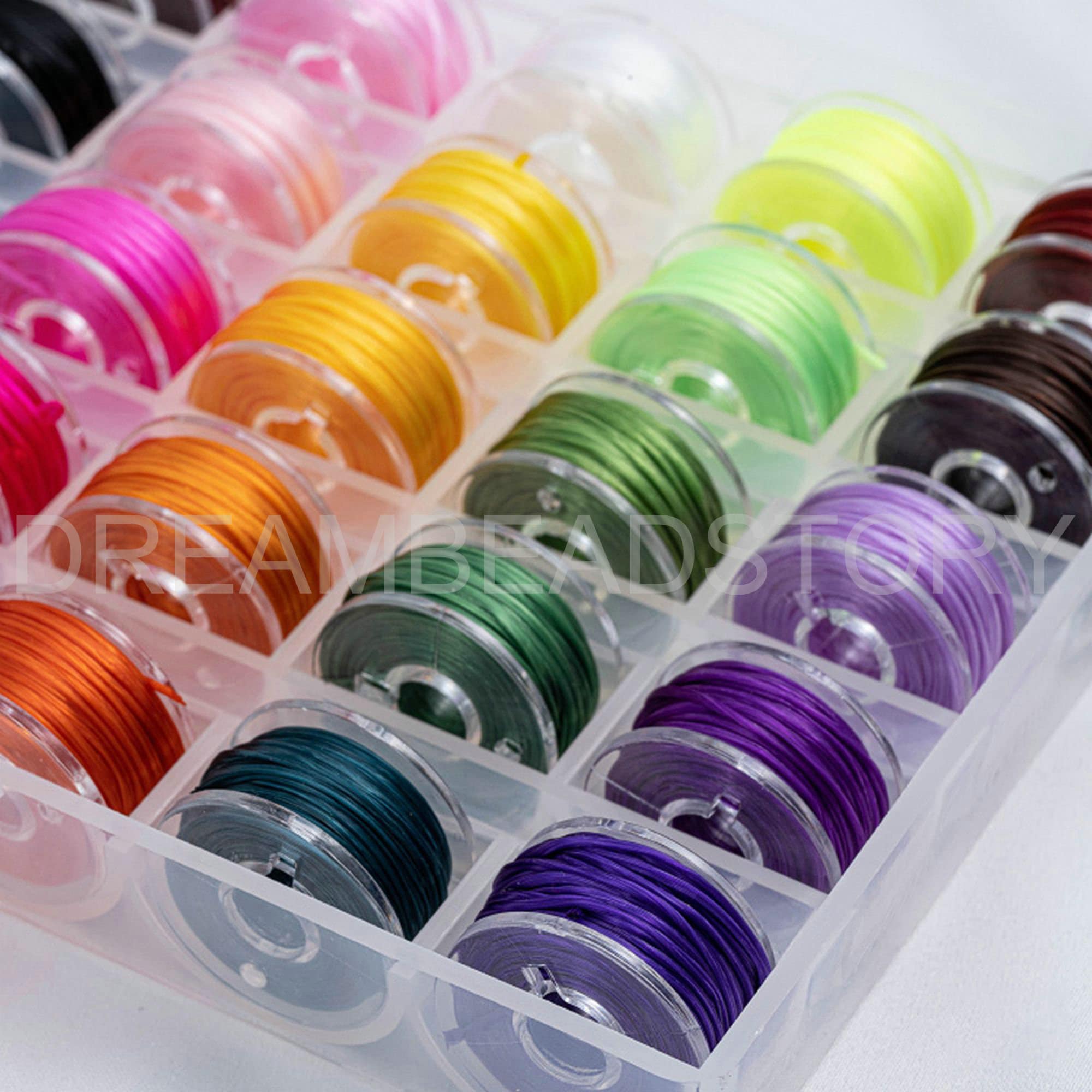 High Stretch Thread for Bracelet Making, Black/ White/ Red/ Pink ...