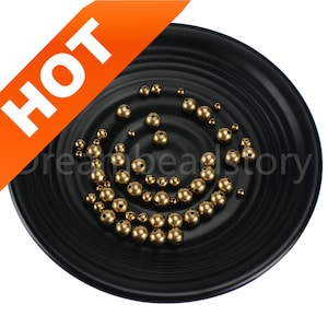 200-5000 Pcs Brass Ball Spacer Beads/ Smooth Plain Round Raw Brass Loose Metal Beads Lots Wholesale (3 4 5 6 7 8mm Lightweight)