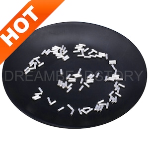10-500 Pcs 925 Sterling Silver Tube Spacer Beads for Jewelry Making Smooth Plain Thin Cylinder Connector Finding (1mm Hole)