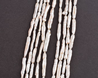 Long Stick Pearl Beads Natural Fresh Water Pearl Spike Beads for Necklace Bracelet Jewelry Making