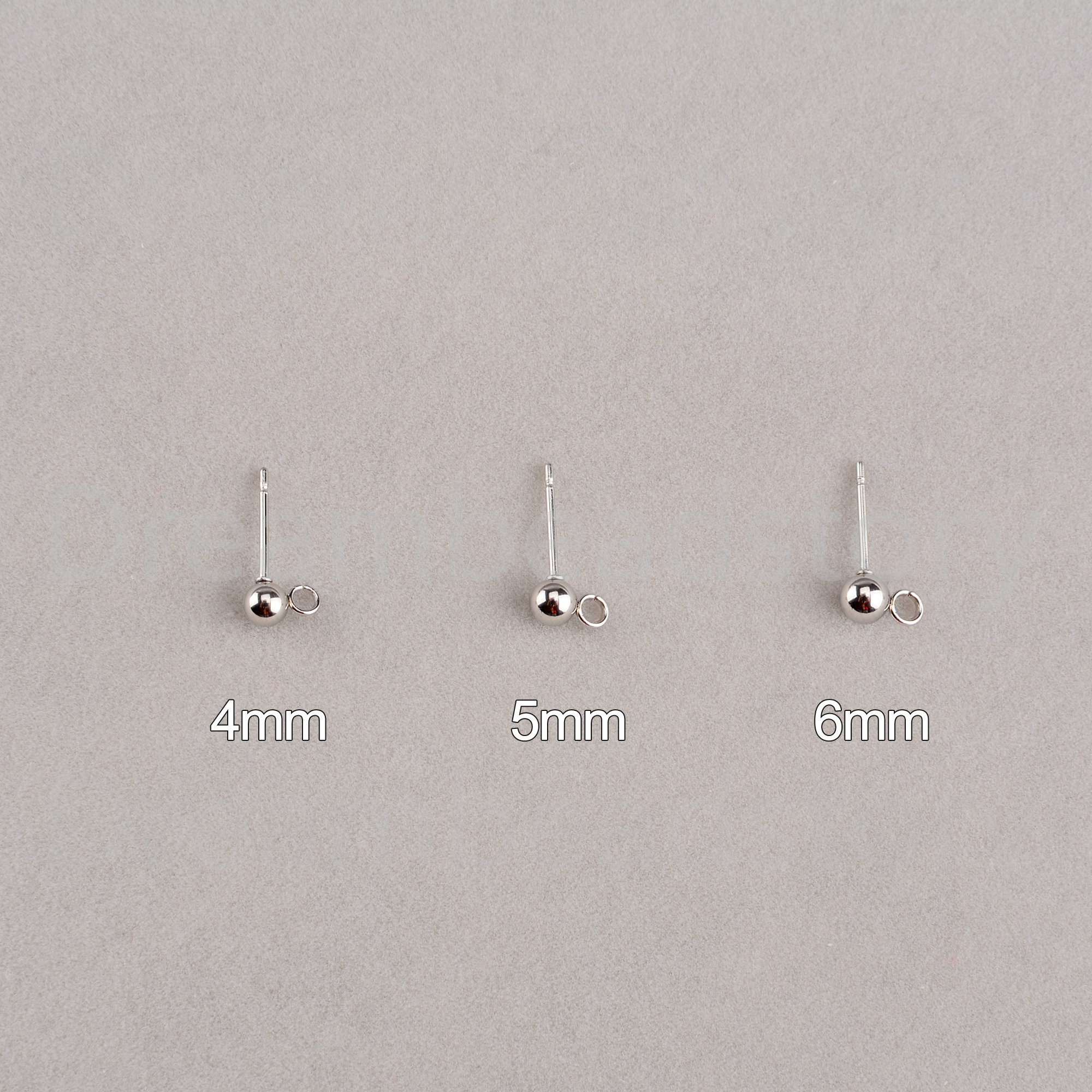 10100 Pairs Stainless Steel Ball Earring Posts/ Ball Ear Post Etsy