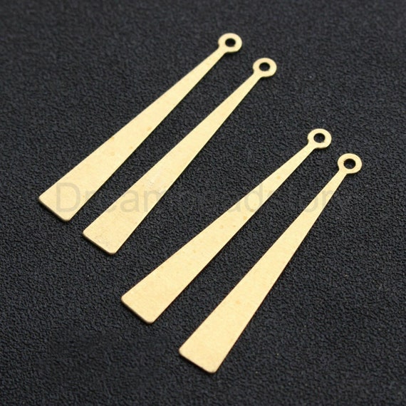 100pcs Brass Hollow Linking Rings Geometry Charms Pendants Gold Tone Connectors