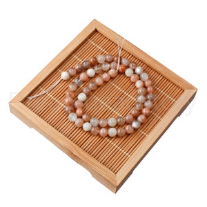 Healing Gemstone Beads for Bracelet Making Real Mixed Moonstone Precious 6 8 10 12mm Beads Lots Wholesale Supply
