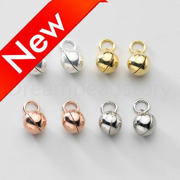 2-100 Pcs 925 Sterling Silver Bell Charms Smooth Plain Gold/Rose Gold/White Gold Plated Silver Sound Jingel Bell Charm Supply