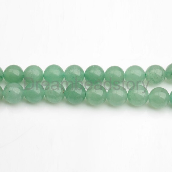 Aventurine Round Beads 10mm Green 38 Pcs Gemstones DIY Jewellery Making Crafts