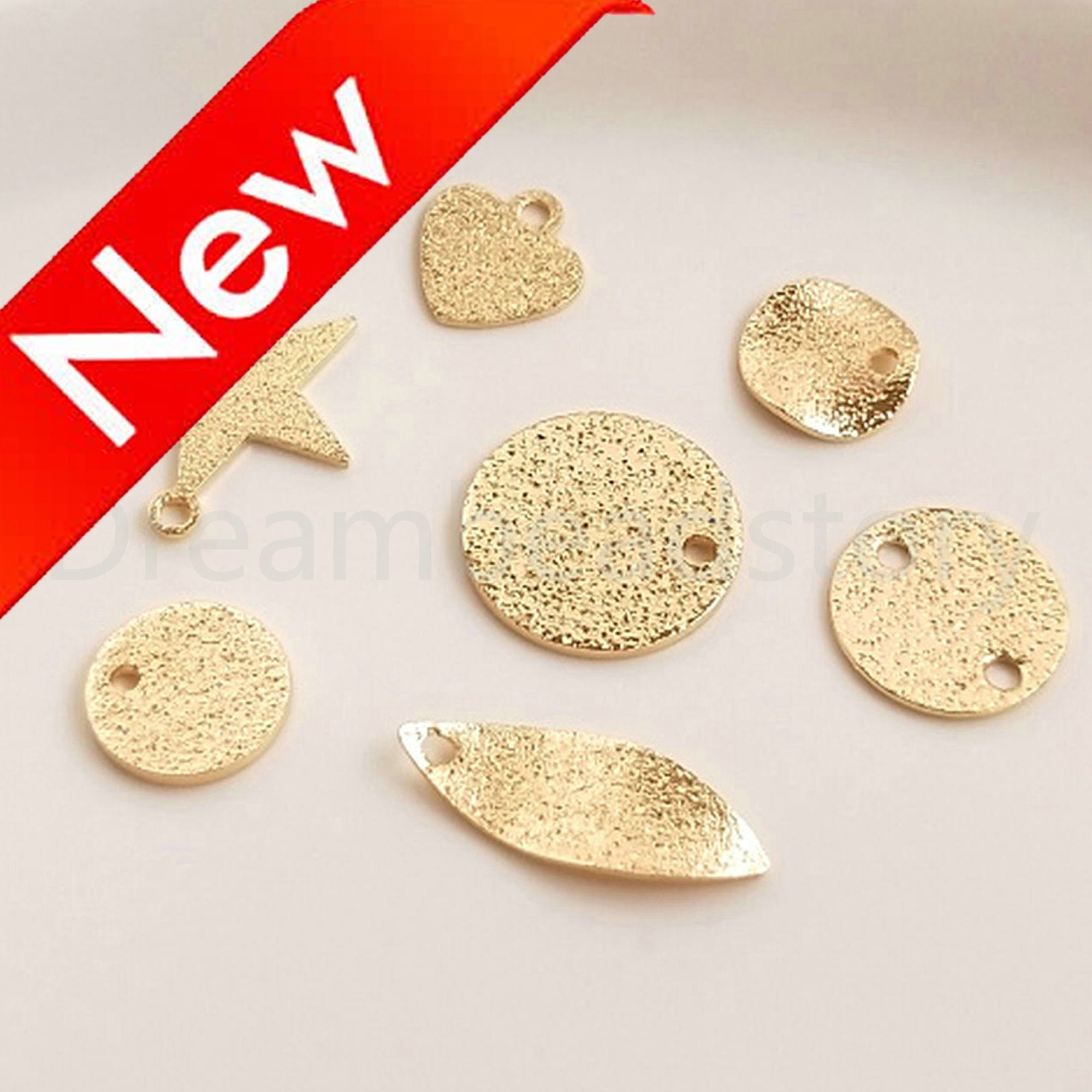 50pcs Gold Charms Assorted Charms Mixed Charms BULK Charms Charm Collection  Mixed Random Free Styles 