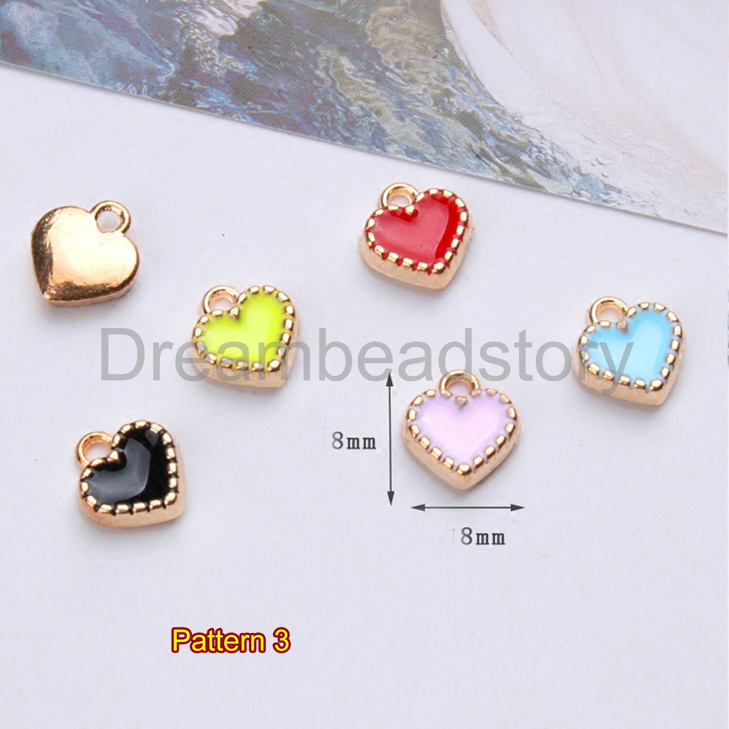 Boutique Heart Star Ring 3pcs
