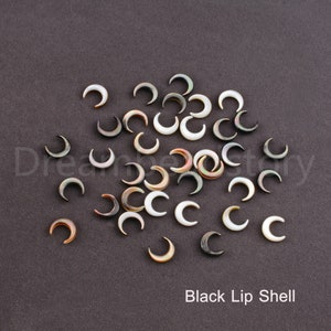 10-200 Pcs Natural MOP Shell/ Freshwater Shell Crescent Moon Charm ...
