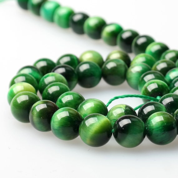 6//8//10mm Natural African tiger/'s Eye Gemstone Bead Necklace 36/"