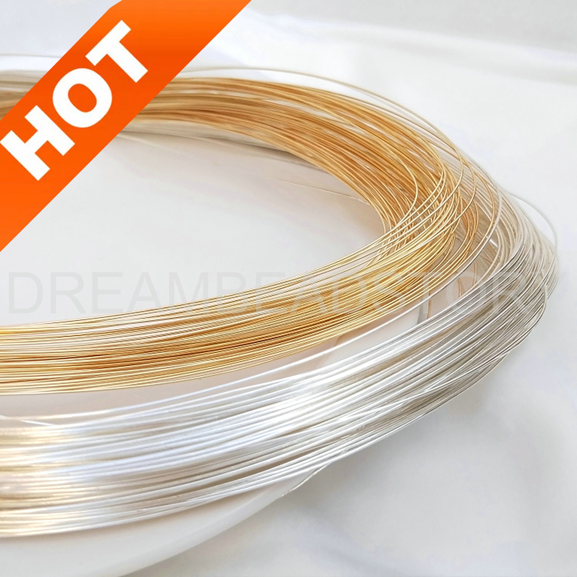 14K Gold Filled Square Wire One Meter Half Hard/Dead Soft 14K Gold Filled  Beading Wire Handmade DIY Jewelry Making Findings - AliExpress