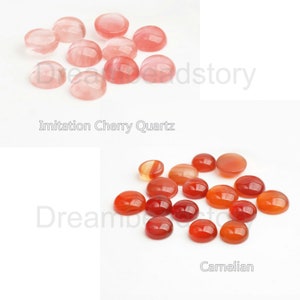 20 Pcs 4-25mm Natural Gemstone Cabochon for Jewelry Making Round 4mm 6mm 8mm 10mm 12mm 14mm 16mm 18mm 20mm Flatback Cabs Wholesale No Hole image 7