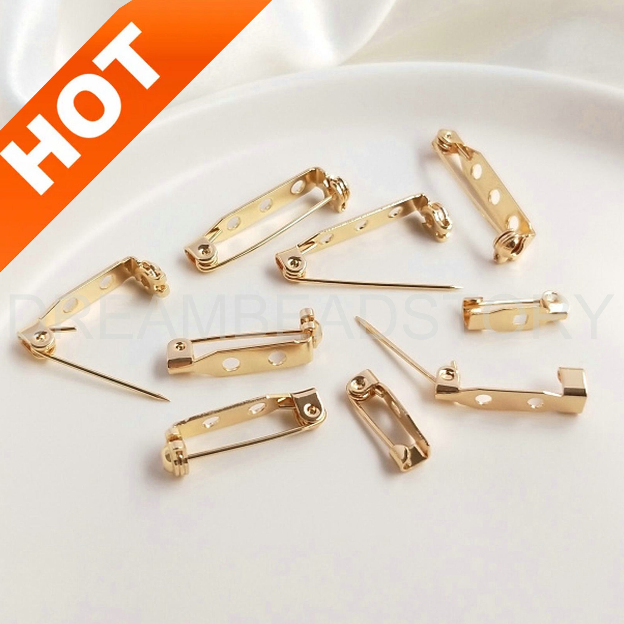 10mm X 7mm Locking Pin Backs Locking Clutch Secure Pin Back for Jewelry  Brooches Fastening Clasps, Name Badge Keepers Hooks Crafts, DIY 