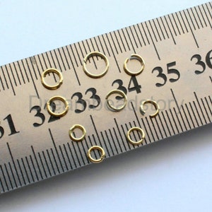 10-100 peças de argolas de ligação abertas/fechadas de 4 mm, 5 mm e 6 mm banhadas a ouro, prata 925, conector de ligação, lotes para atacado, calibre 20, 21 e 22