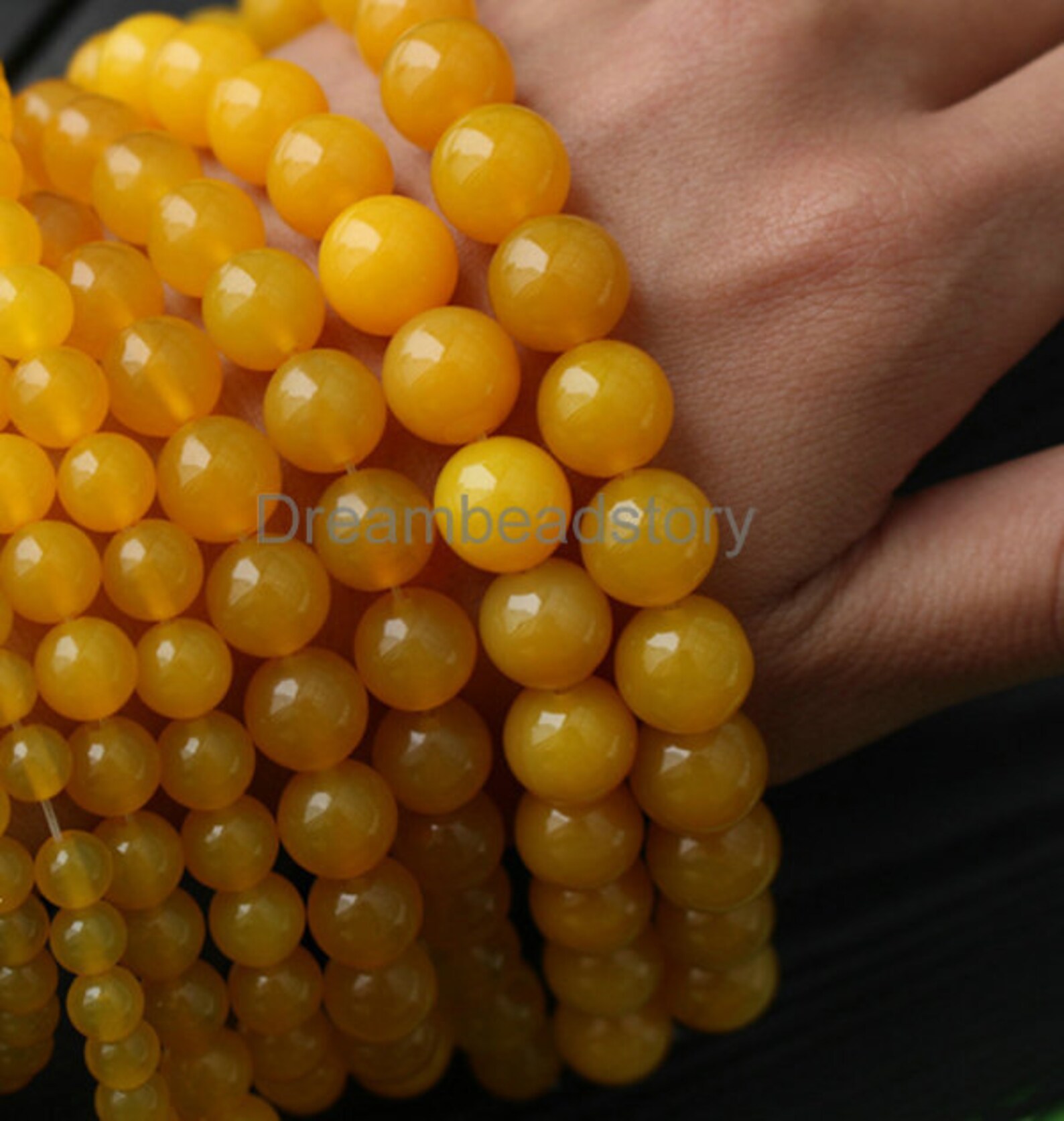 Yellow Agate Beads for Handmade Jewelry Craft Making 6 8 10 Etsy