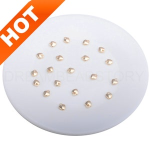 10-1000 Pcs Mini Heart Charms for Earring Making 14K Gold Plated Love Heart Shape Cute Small Pendant Bulk Wholesale (5.6*6.8mm)