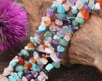Gemstone Beads, Mixed Stone Loose Beads, Natural Irregular Semi Precious Stone Chips Beads (JY4)