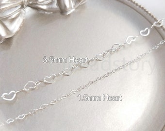 1-50 Meters Silver Chain for Jewelry Making Sterling Silver Plated