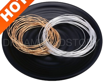4-50 Meters Soft Wire for Wrapping Necklace Bracelet Earring Making 14K Gold/ Silver Plated 26 24 22 20 Gauge Wire Lots Wholesale Supply