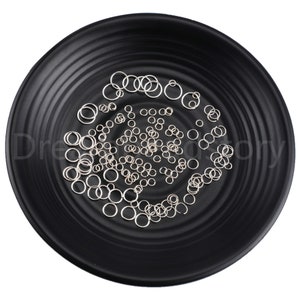 10-100 Pcs 925 Sterling Silver Round Circle Jump Ring/ 22 20 Gauge 3mm 4mm 5mm 6mm 8mm 10mm Link Connector Finding ( Opened & Closed )
