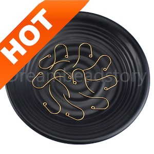 10-500 Pcs Brass French Hooks/ Basic Simple Hook Earring with Loop/ Blank Ear Wires Component for Earring Making (12*30mm)