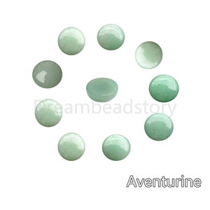 4-100 Pcs Jewelry Cabochons Lots Wholesale Natural Gemstone Round No Hole Flat Back Half Cabochons for Jewelry Making 16mm image 3