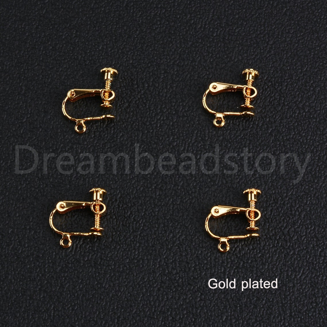 250 Pairs Screw Back Earrings 18K Gold/ White Gold Plated Etsy