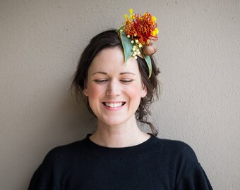 Native Australian Flower Fascinator Headband