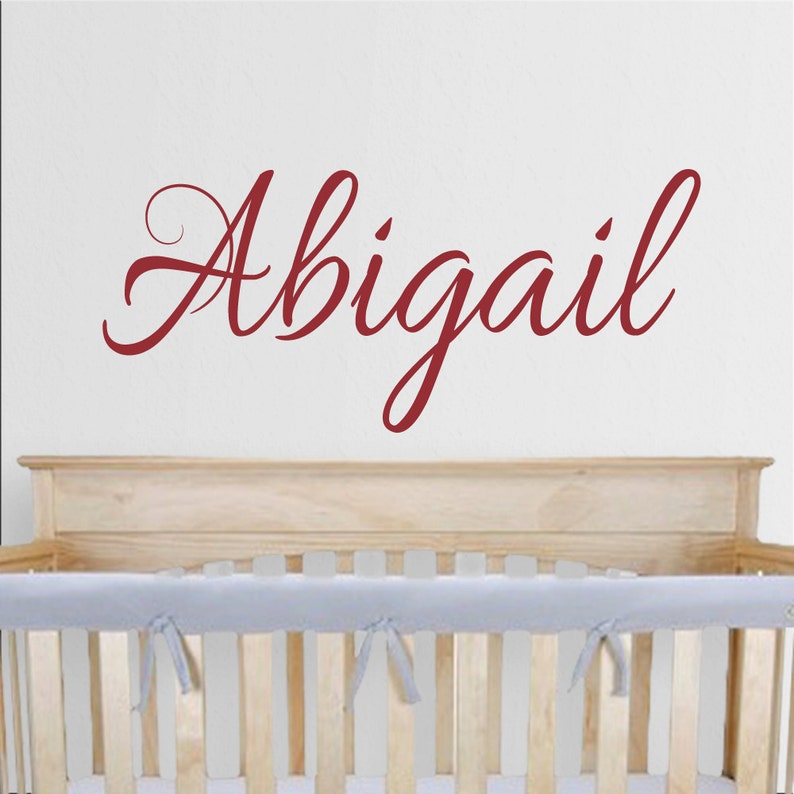 Custom Vinyl Wall Decal Personalized Name Monogram Mural Etsy