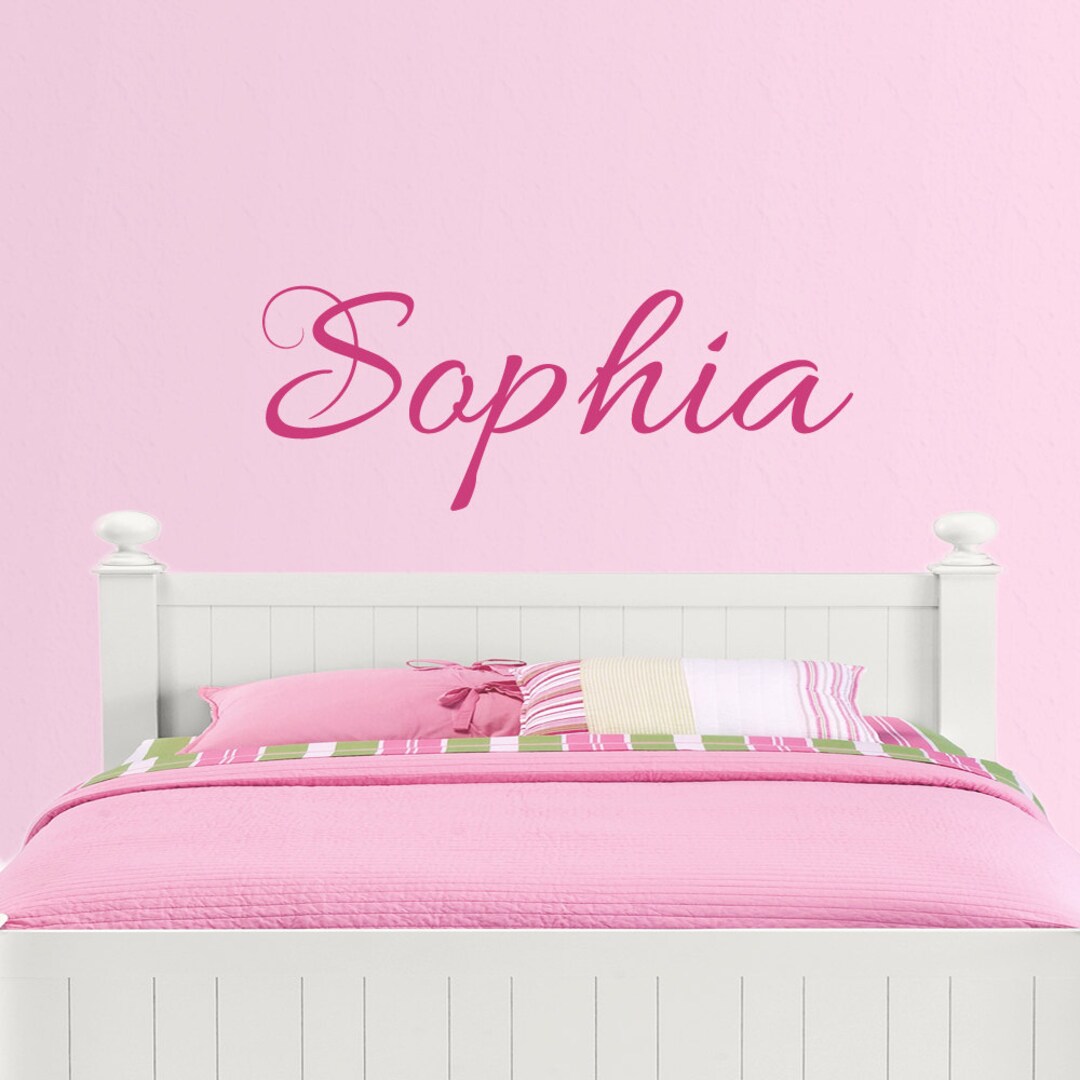 Custom Vinyl Wall Decal Personalized Name Monogram Mural Etsy