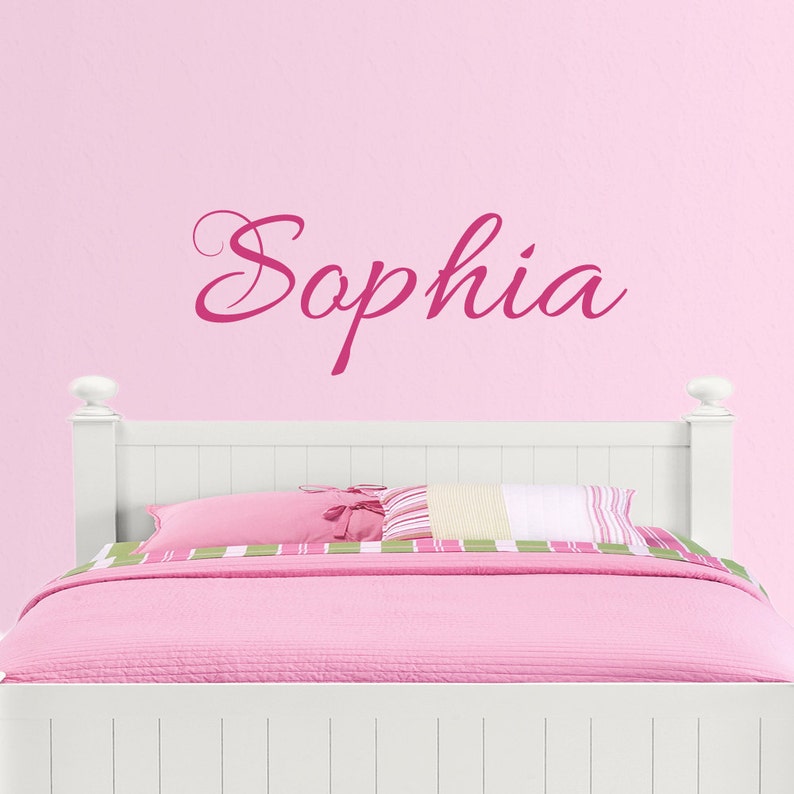 Custom Vinyl Wall Decal Personalized Name Monogram Mural Etsy