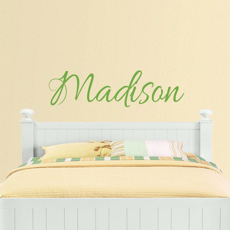 Custom Vinyl Wall Decal Personalized Name Monogram Mural Etsy