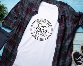 Cool Dads Club SVG, Papa und Vatertagsgeschenk für Männer, Zitat „Neuer Papa“, Cooles Papa-Tshirt-Design