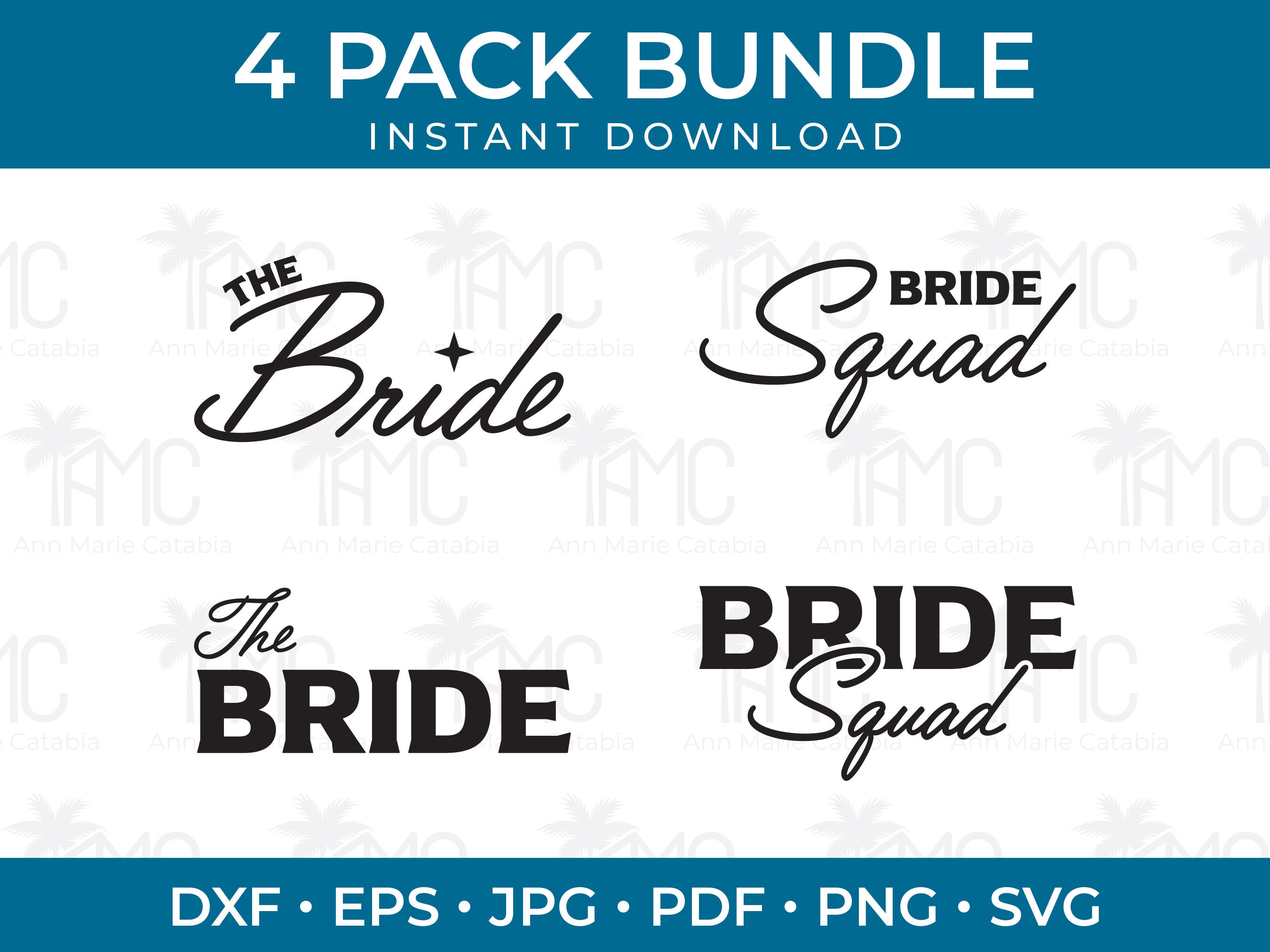 Bride SVG, Bride Squad SVG, Bachelorette and Bridesmaid design, Bride Squad digital file for Cricut and Silhouette