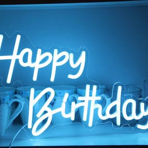 Happy Birthday Neon Sign,Custom Birthday Neon Sign,Birthday Party Decor,Birthday Gifts,Neon Birthday Sign,Happy Birthday Sign,Gifts for her
