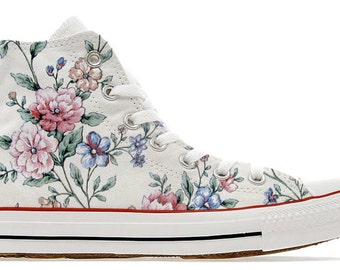 custom floral converse