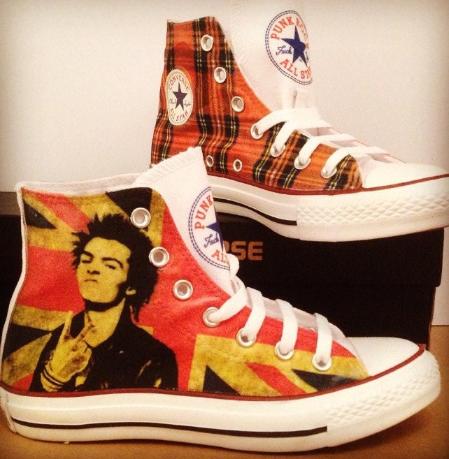 punk converse shoes
