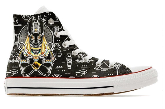 Buy Custom Printed Converse Sneakers Ancient Egypt Anubis Online in India - Etsy