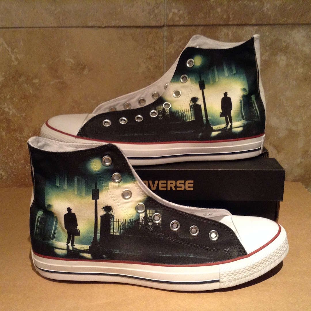 Halloween Custom Horror High Top Converse Sneakers Scary Movie