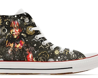 Halloween Custom Horror High Top Converse Sneakers Scary Movie Shoes