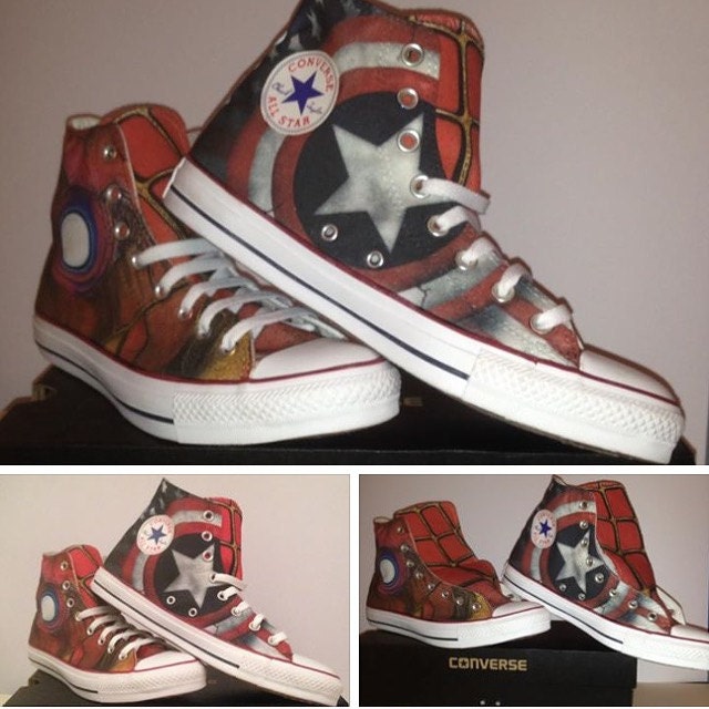 Captain america high top converse outlet