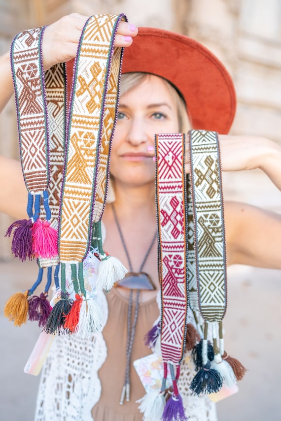 Peruvian - Brown Hat with Red Band and Tassels Accessories | Peruvian Brown Hat With Red Band And Tassels  main image 4