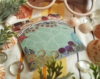 Tide Pools Memo Pad | Nature-Themed Stationery | Gift for Marine Biologist Diver Surfer Snorkeler Ocean Lover