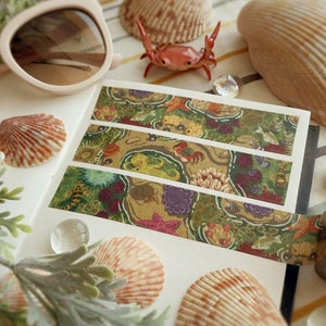 Tide Pools Washi Tape | Nature-Themed Stationery | Gift for Marine Biologist Diver Surfer Snorkeler Ocean Lover