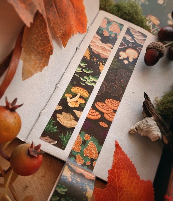 Tree Fungi Washi Tape | Nature-Themed Stationery | Gift for Mycologist or Mushroom Lover