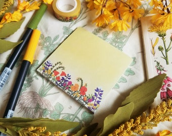 SUPERBLOOM Memo Pad | Nature-Themed Stationary | Gift for Gardener or Botanist | Southern California Native Plants